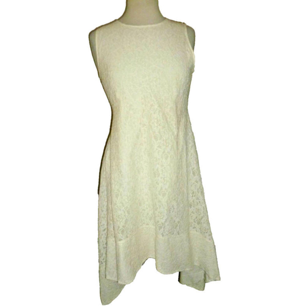 SUNDANCE Catalog Inner Grace Sleeveless Lace High Low Dress sz 2‎